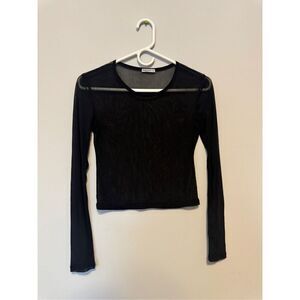 Bellelovin sheer black top size medium